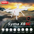 Original Syma X8SC RC Drone con cámara de 2MP Air Press Altitude Hold / Modo sin cabeza con luz LED PK Syma X8SW SJY-X8SC